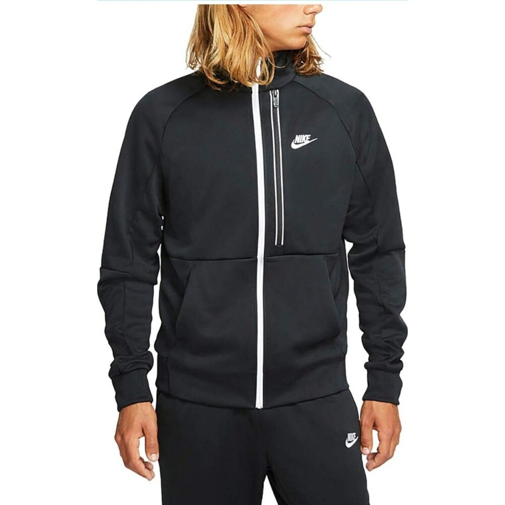 Nike N98 Tribute Jacket Black White Stripe Mens Small